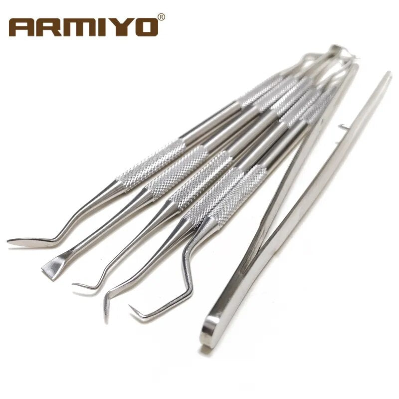 Armiyo Stainless Steel Double Ended Pick Set Cleaning Kit