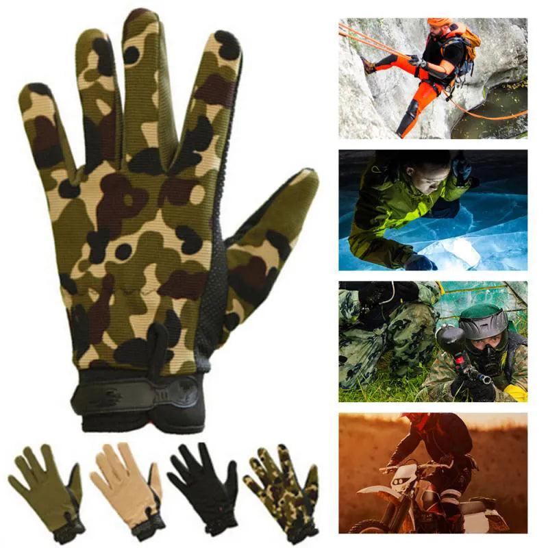 Tactical Breathable Outdoor Gloves Non-slip Full Finger and Fingless