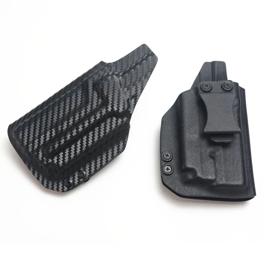 IWB Carbon Fiber Kydex Holster For CZ P10 C with Olight PL Mini 2 Valkyrie