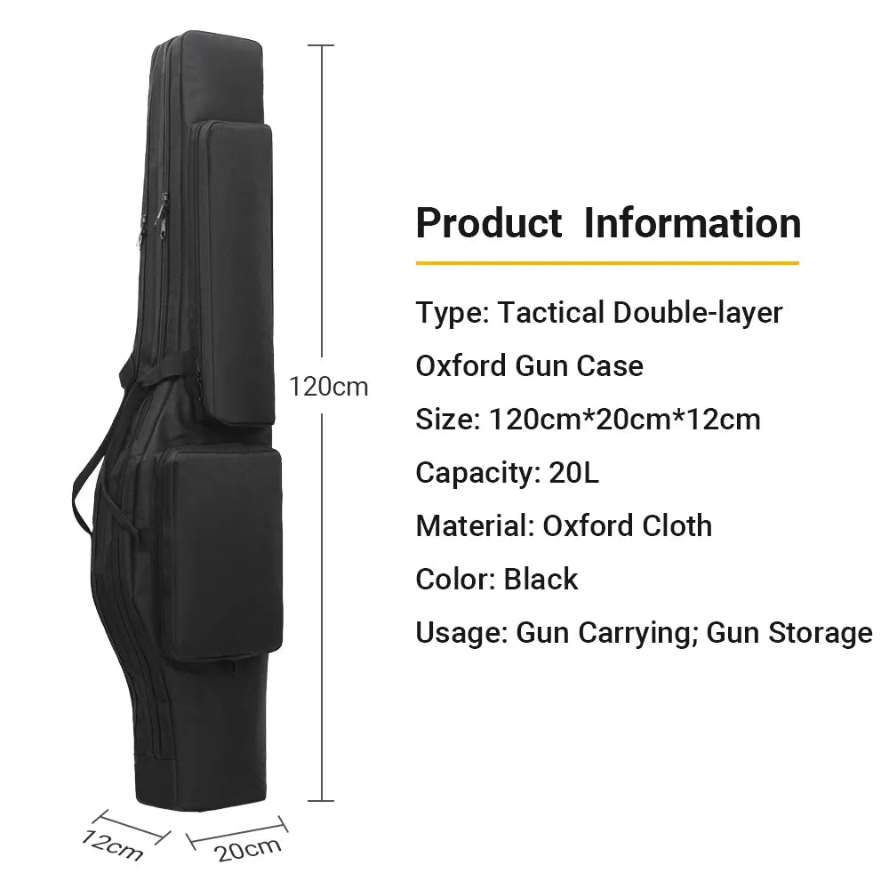 Tactical 120CM Dual Rifle Bag Backpack