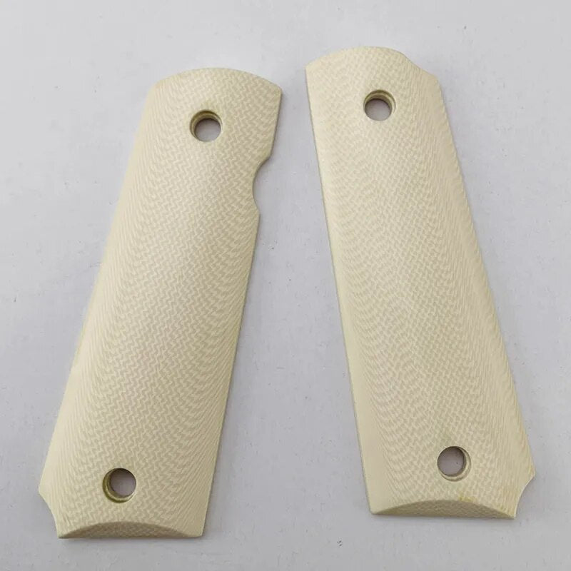 2pieces 1911 Ivory Handle Patch Custom Non-slip grips