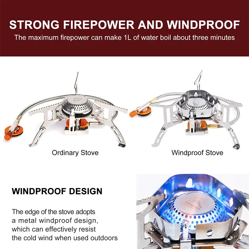 Widesea Wind Proof Gas Burner and Stove Heater
