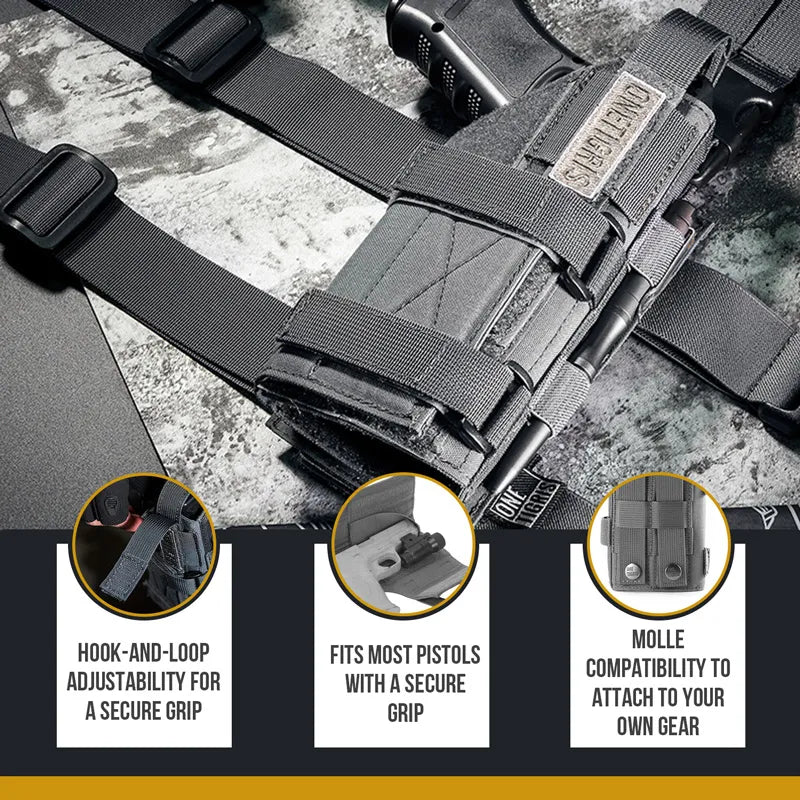 OneTigris Holster Molle Modular Belt  for Right Handed Shooters Glock 17 19 22 23 31 32 34 35