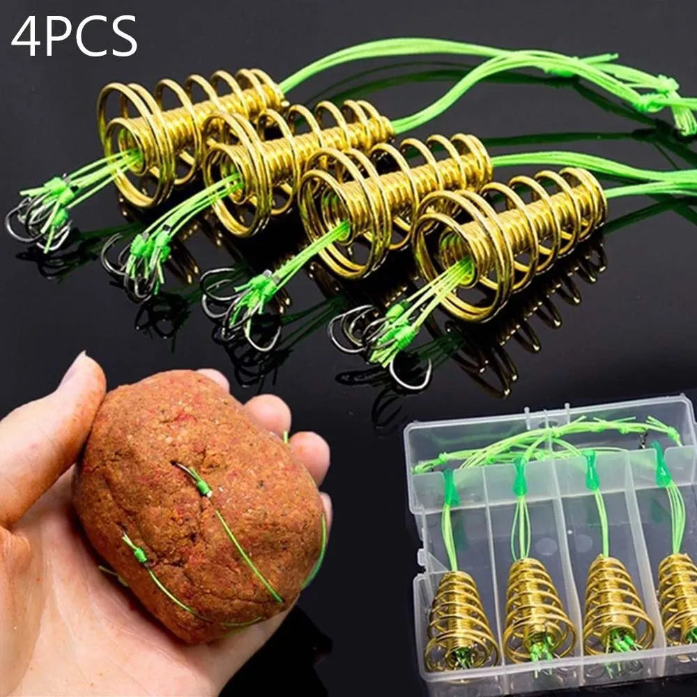 Explosion Fishing Hook Spring Lure Green Line Bomb