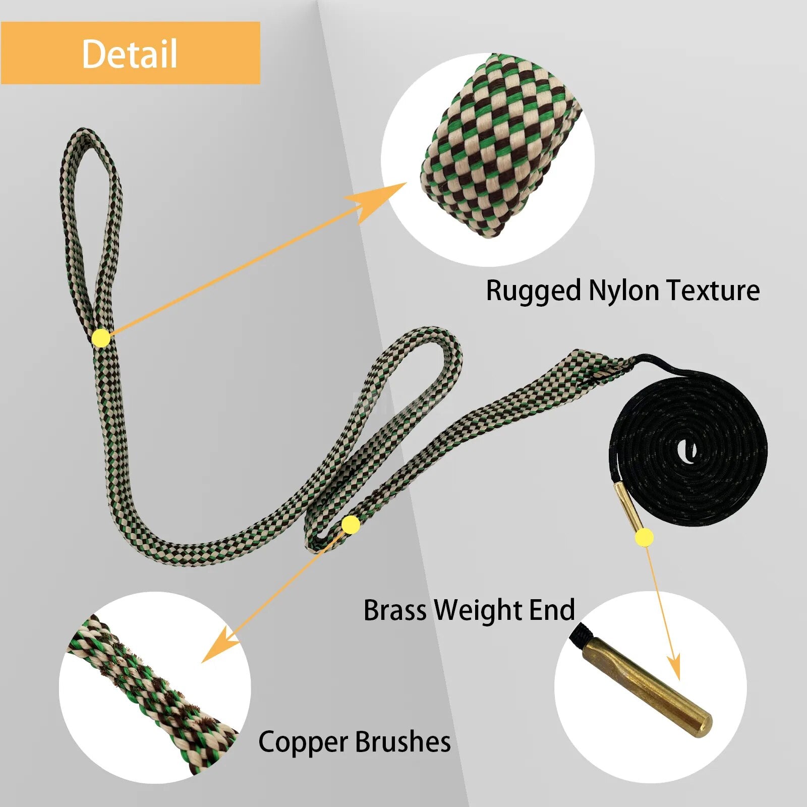 MIDUG barrel Cleaning rope for 7.62, .308, 30-30, 30-06, .300, .303, 7.62