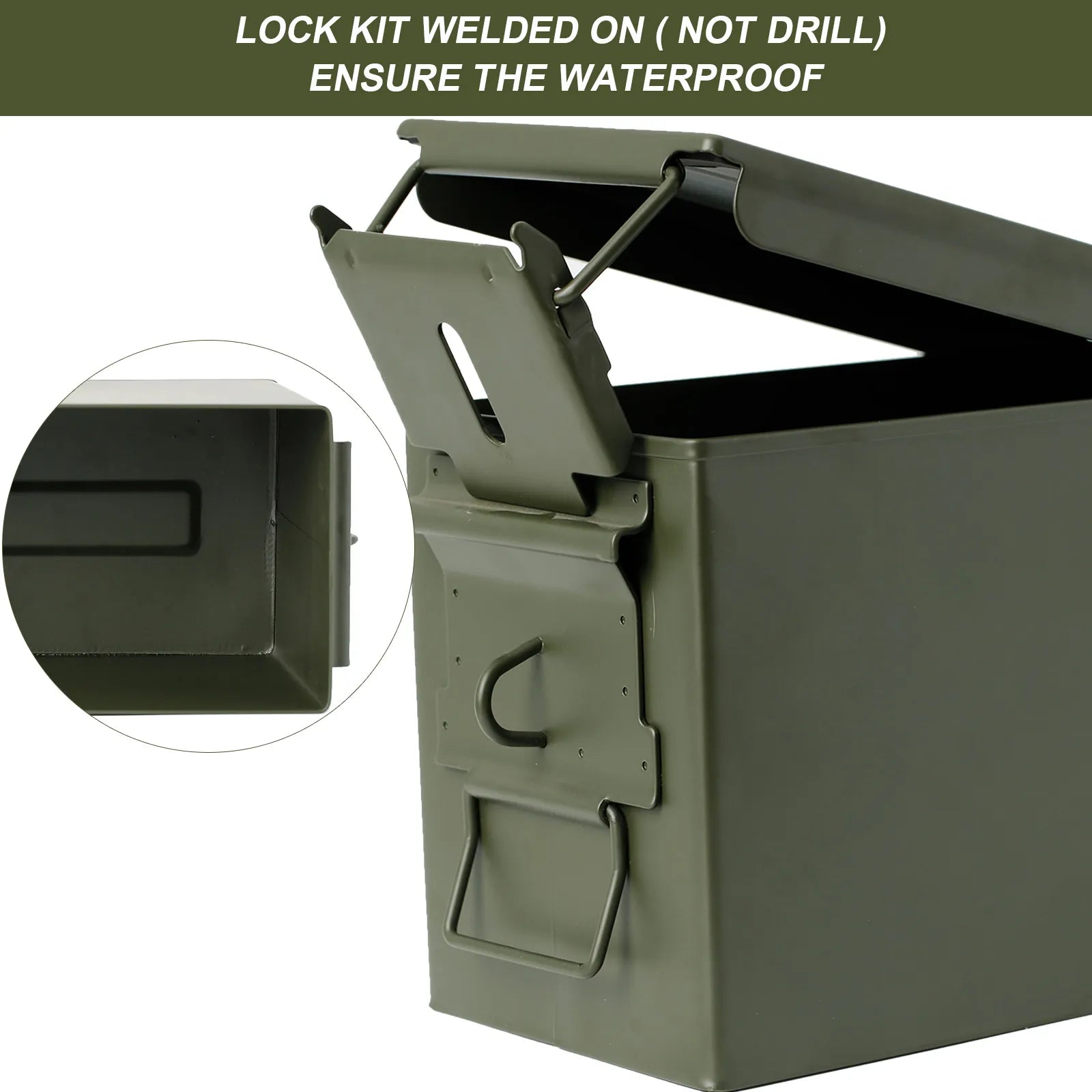 50 Cal Metal Lockable Ammo Can