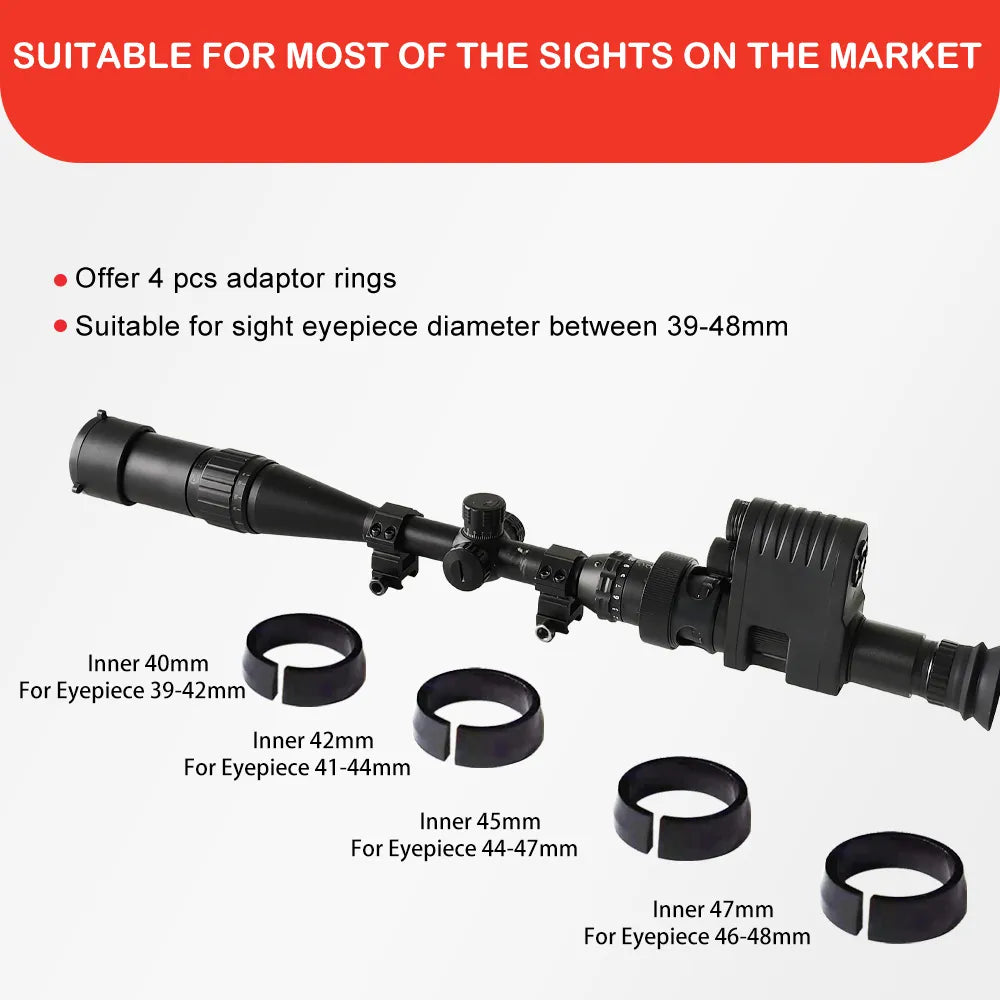 Digital Night Vision Scope with Hunting Cameras HD1080P full size screen 850nm Laser IR