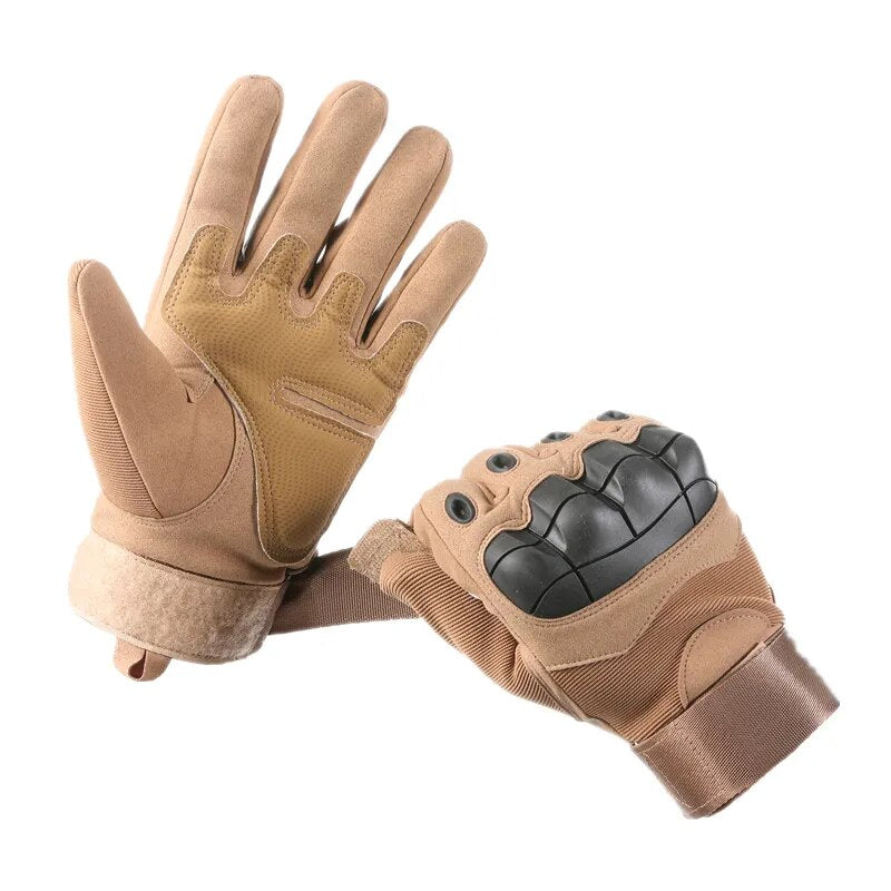 Touch Screen Tactical Hard Knuckle Full Finger Gloves