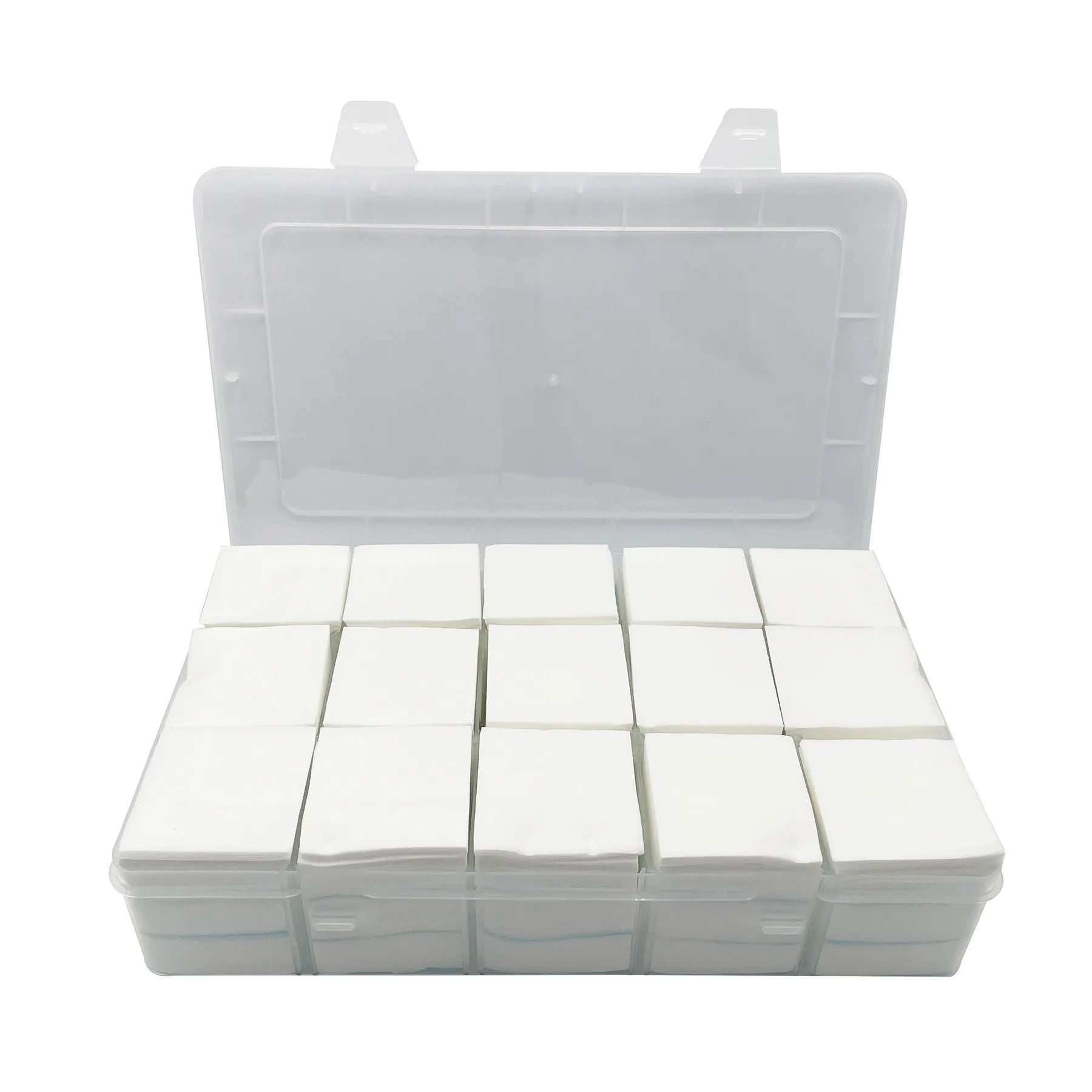2250 PCS Cleaning Patches in Storage Box 2" Square Lint Free