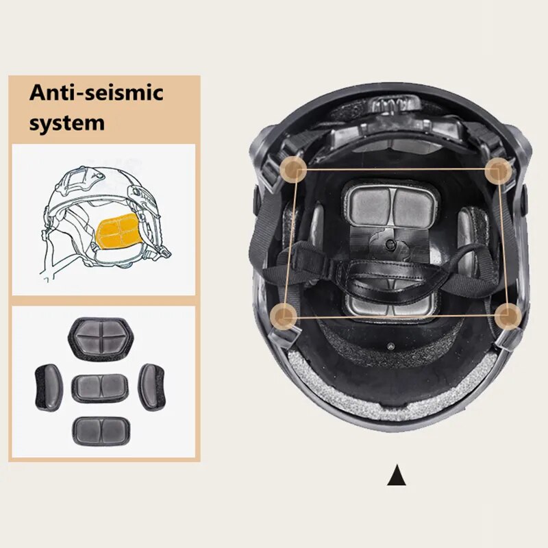 Tactical  Helmets Outdoor Sports Head Protective Gear