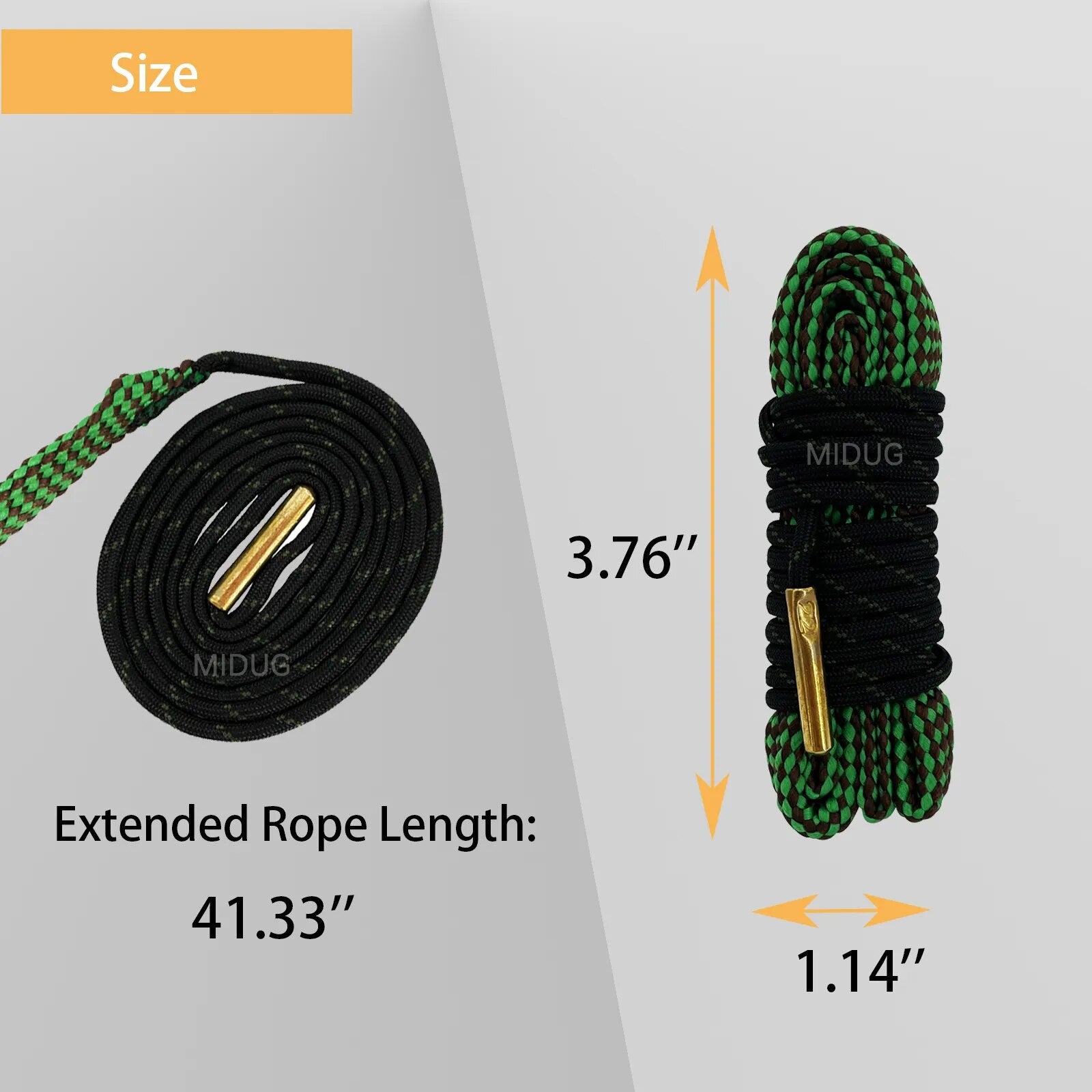 MIDUG Barrel Cleaning Rope for .22，.223，5.56 Caliber