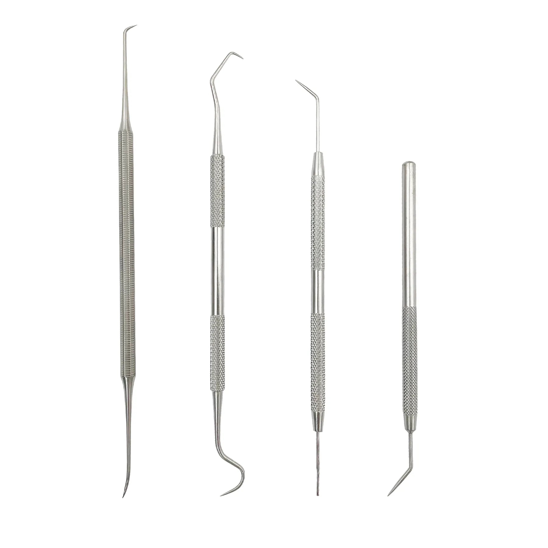 4 Pieces Universal  Stainless Steel Pick Cleaning Tool Set