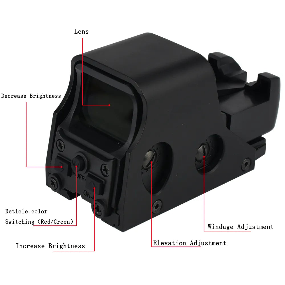 551 Red Green Dot Holographic Sight Scope