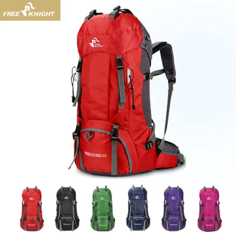 Outdoor Waterproof Mountaineering Hiking & Camping Backpacks 60L