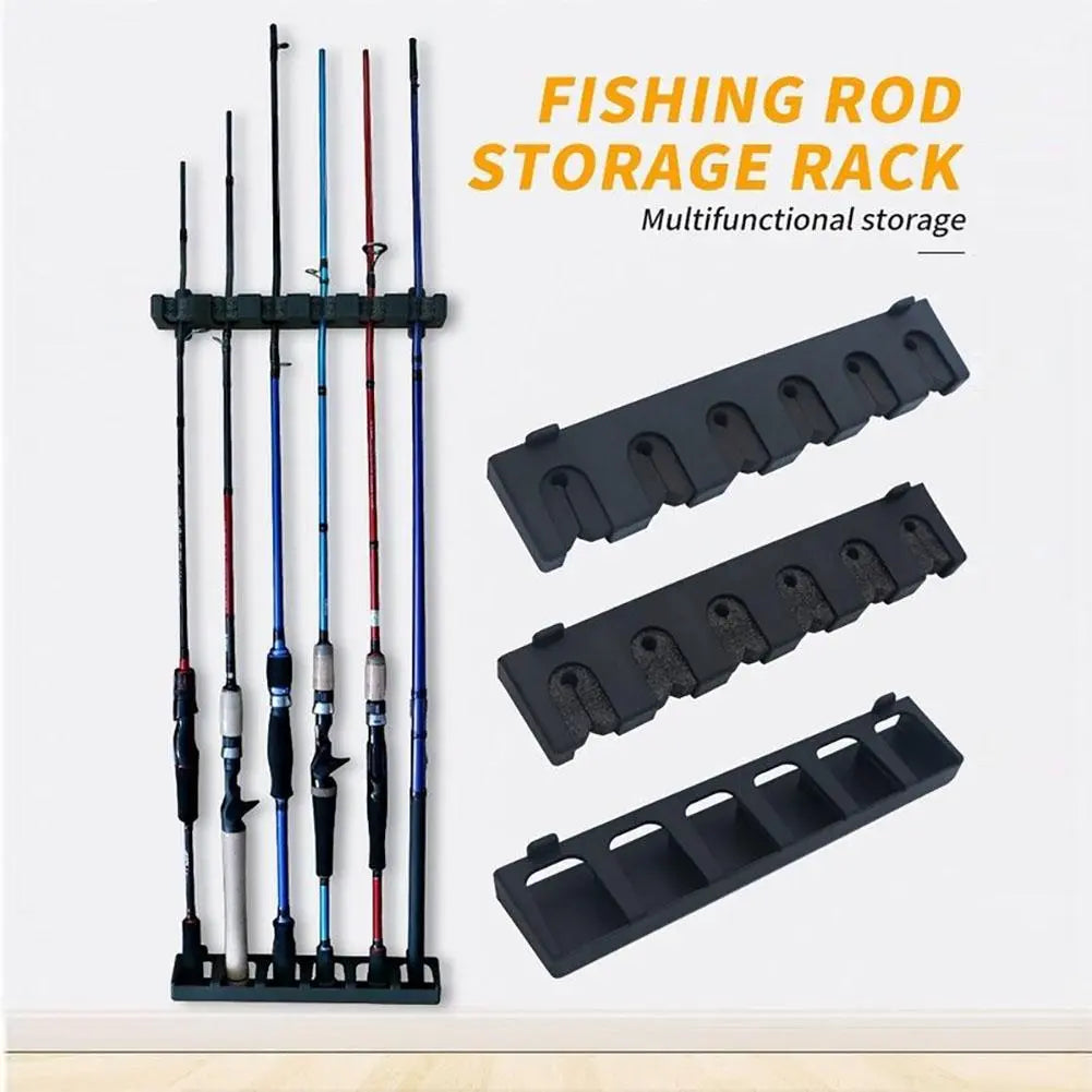Fishing Rod Storage Rack Wall-Mounted