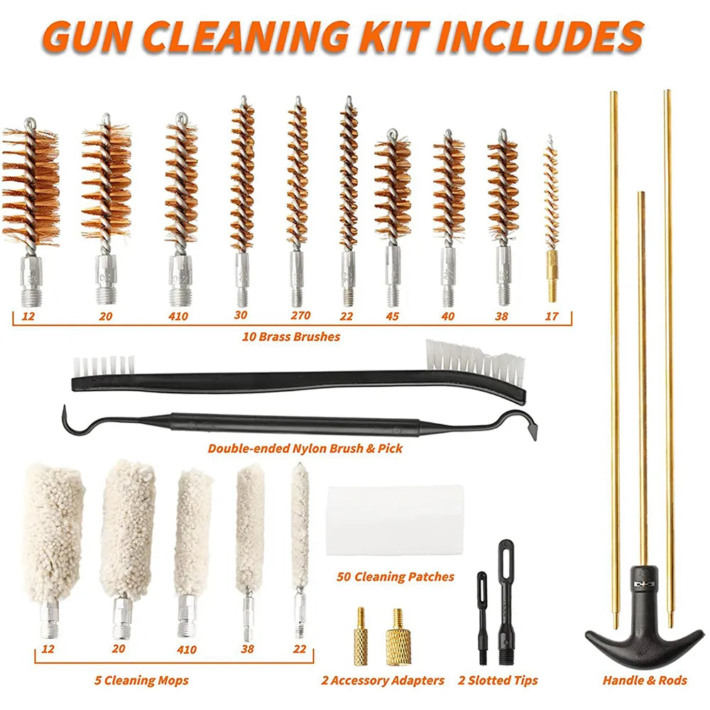 25PCS Hunting Universal Cleaning Tool Kit Set