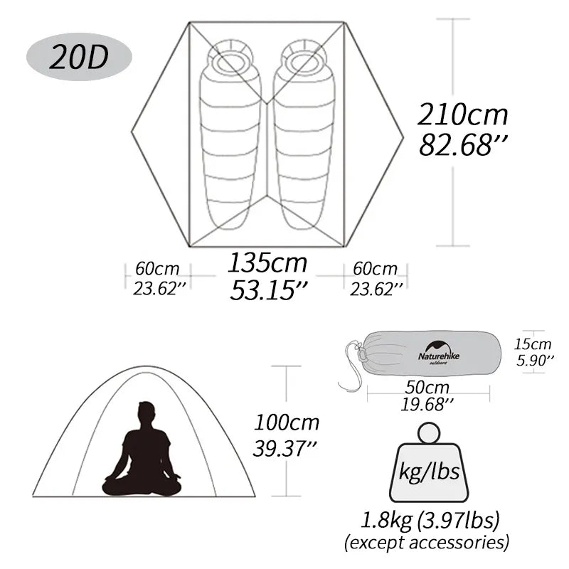 Mongar 2 Waterproof Camping Tent