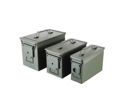 280*100*176mm Metal Ammo Can Waterproof Ammunition & Valuables Storage