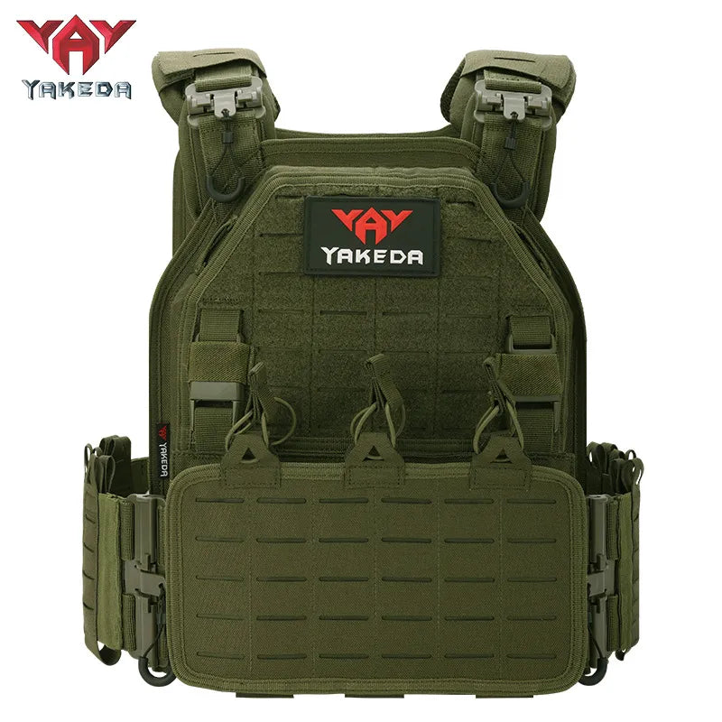 YAKEDA 1000D Nylon Durable Chaleco Tactico Multi-Cam Tactical Vest Plate Carrier