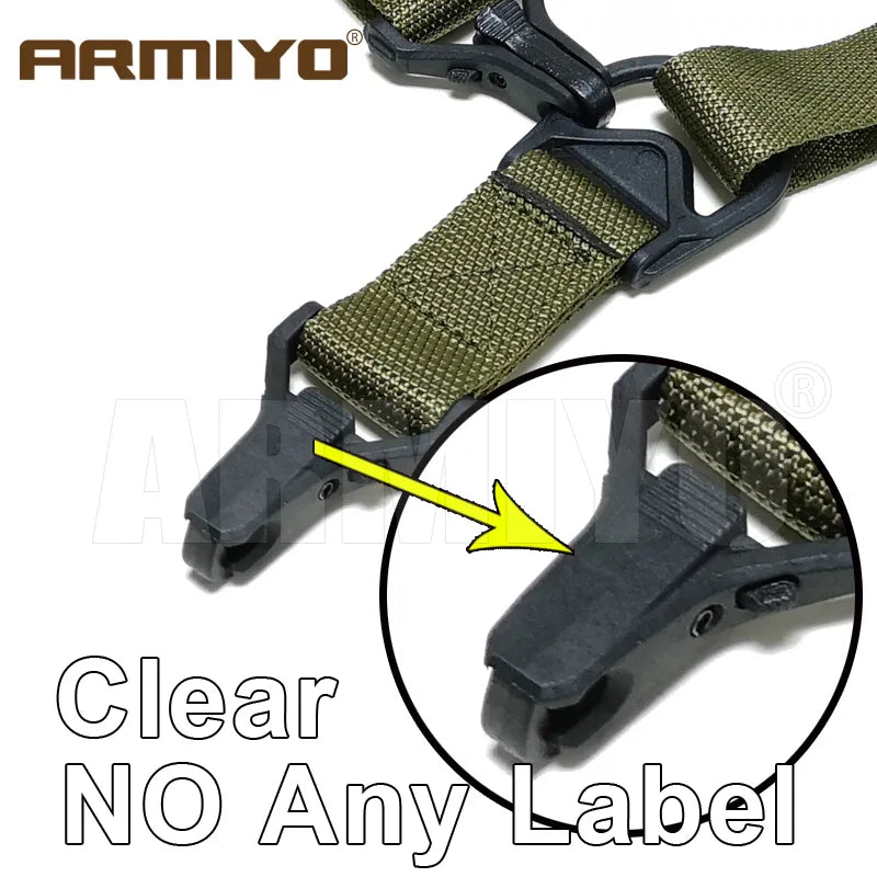 S3 2 Point Adjustable Shoulder Sling Nylon Belt Plastic Clip