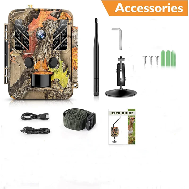 4K Hunting  Trail Camera With WIFI APP