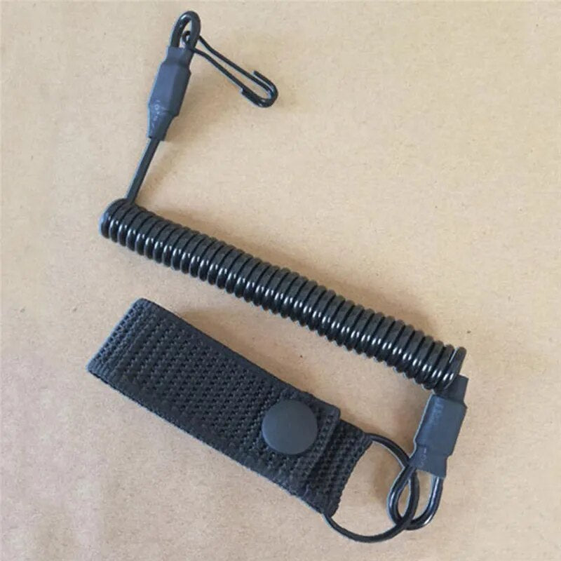 Elastic Lanyard Rope Spring Safety Strap For Hunting Accessories