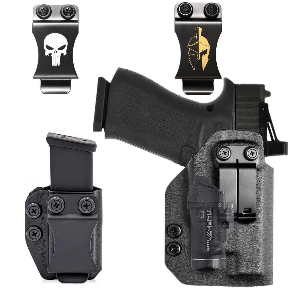 kydex IWB Holster For Glock G43x G48 43x 48 MOS Rail With Streamlight TLR 7 TLR7 Sub