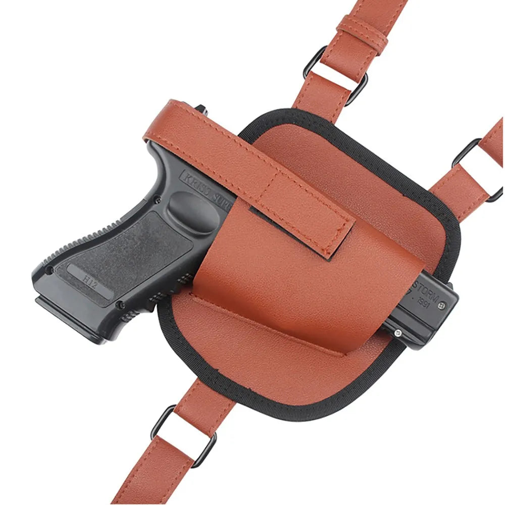 Concealed Gun Holster PU Leather Shoulder Underarm  For Glock 17 19