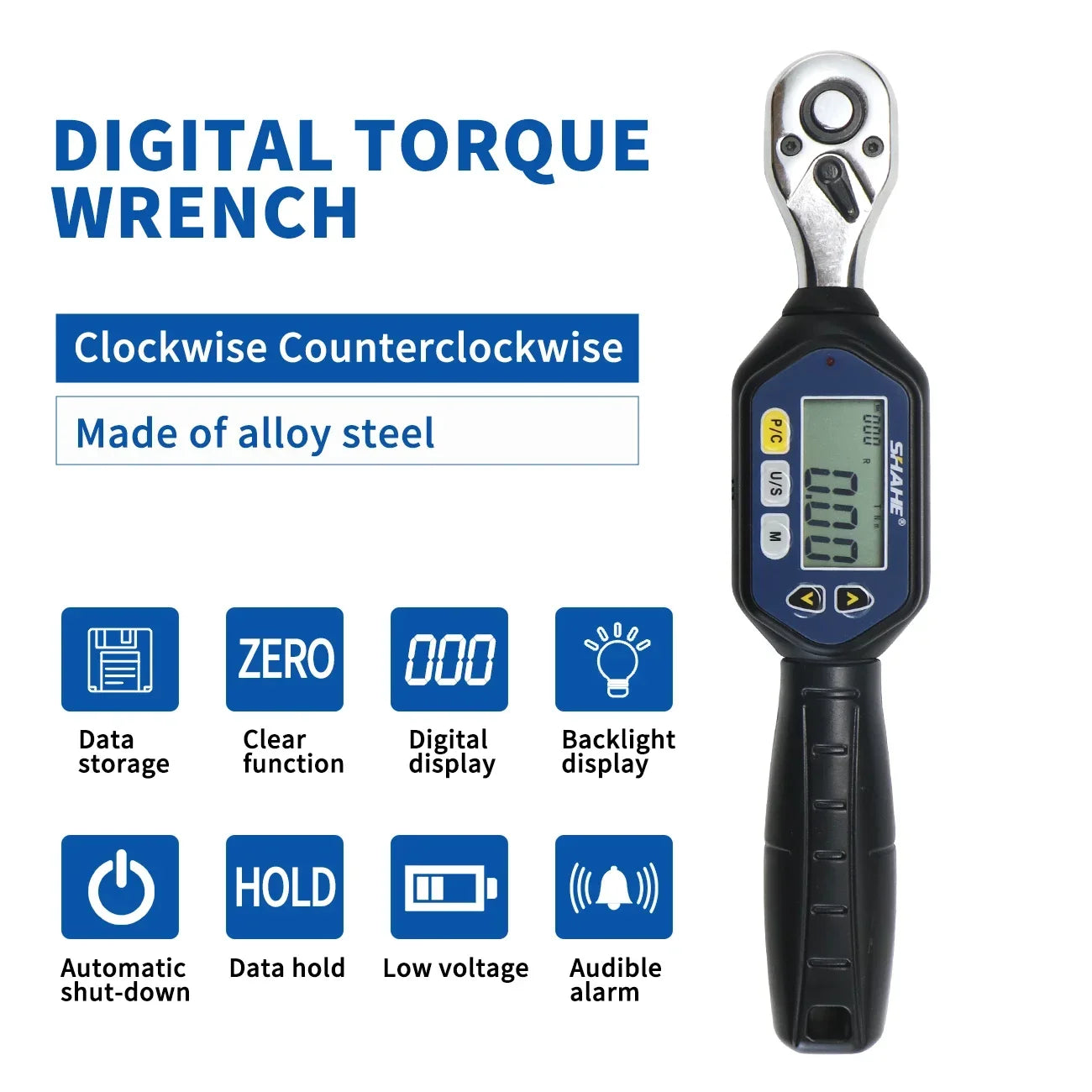Shahe MINI Digital Torque Wrench 1/4‘’ 3/8‘’ 1/2‘’