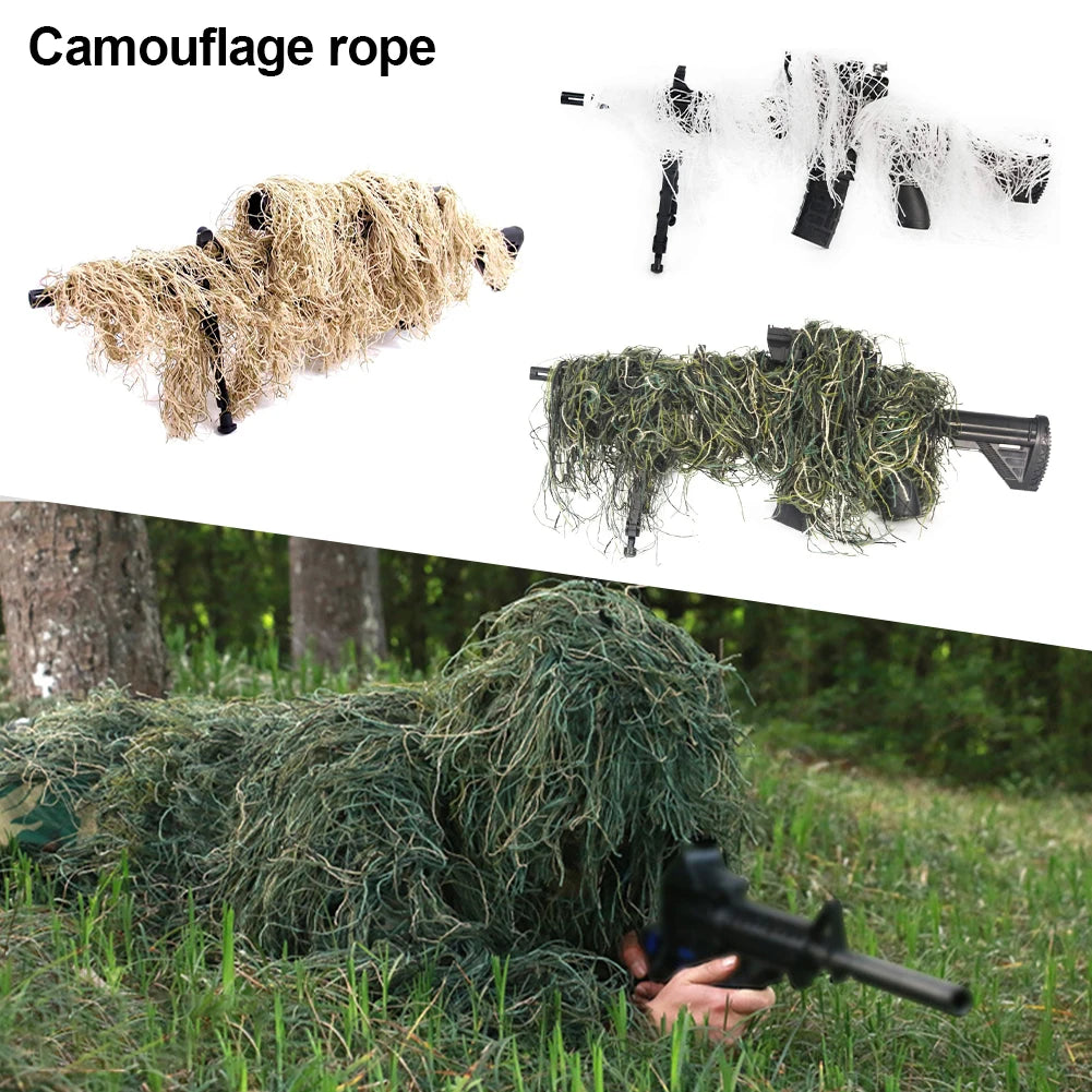 Jungle/Desert/Snow Rifle Cover Wrap Synthetic w/Elastic Strap