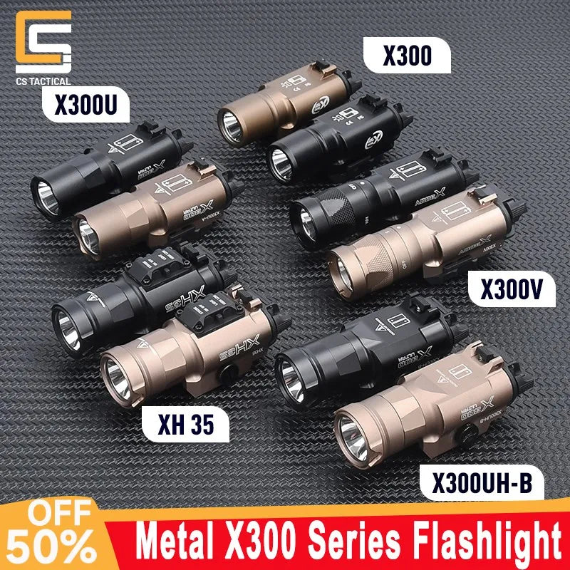 Metal Tactical Flashlight For 20mm Rail