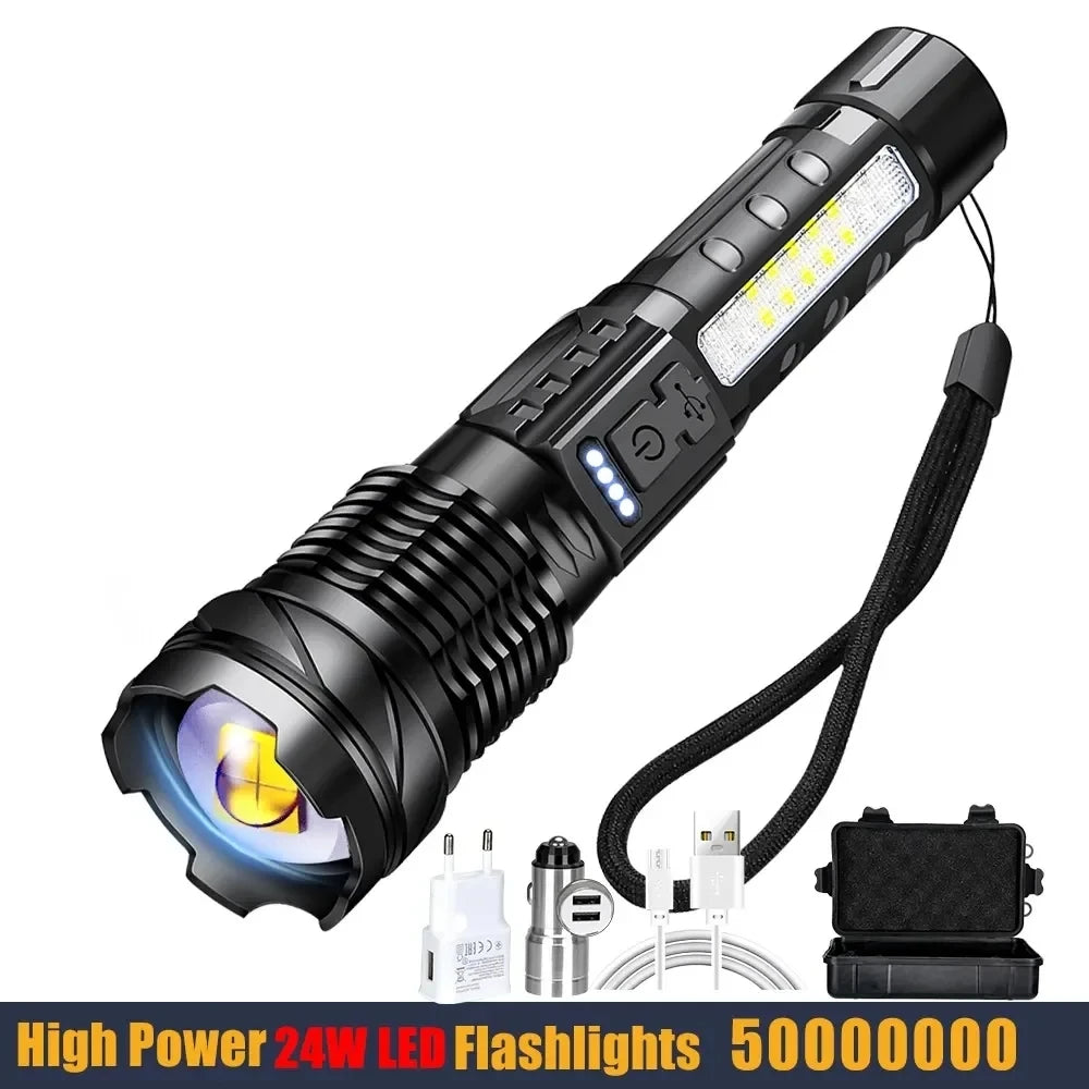 High Power 24w Led Flashlight