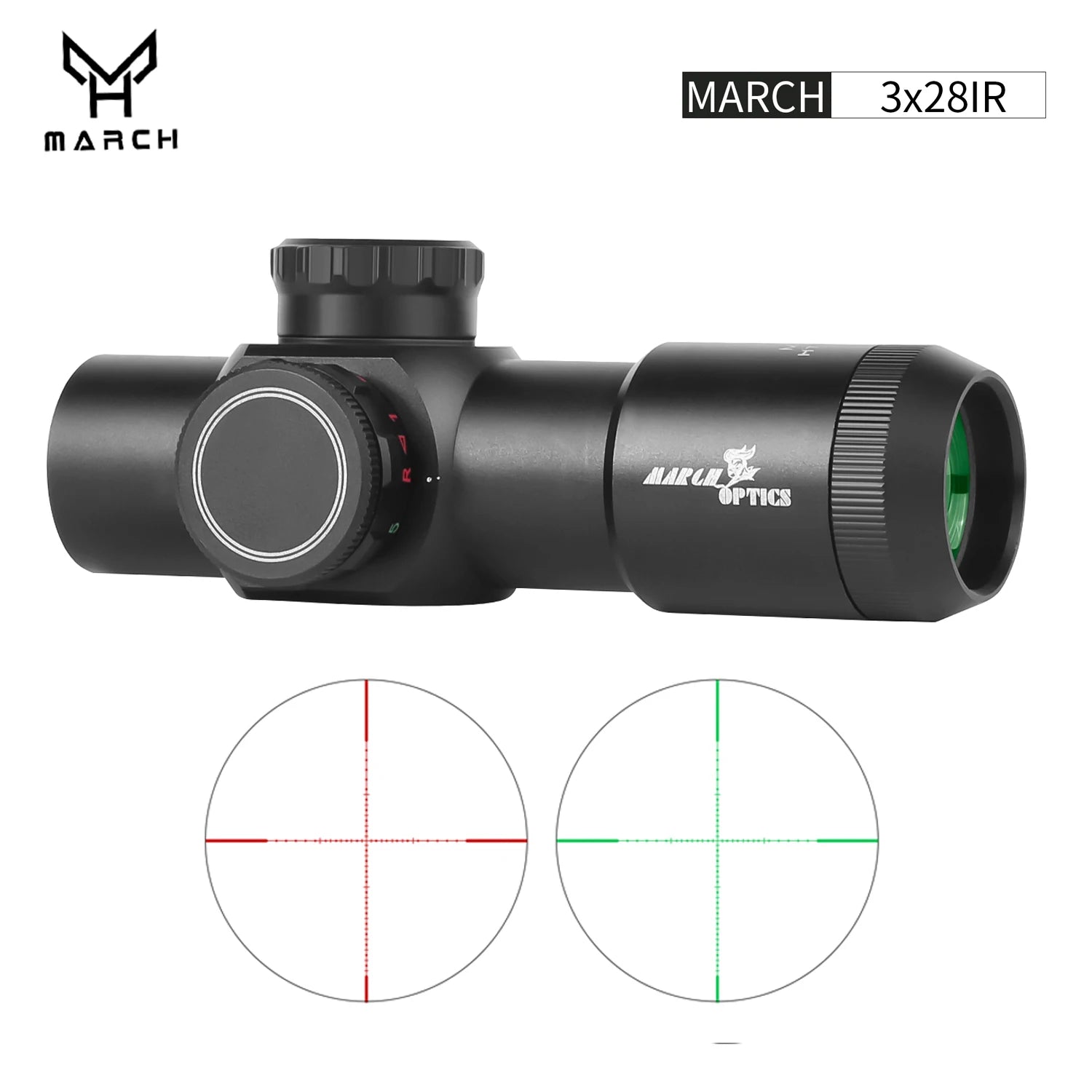 March HT3x28IR Optic Short Guns Riflescope