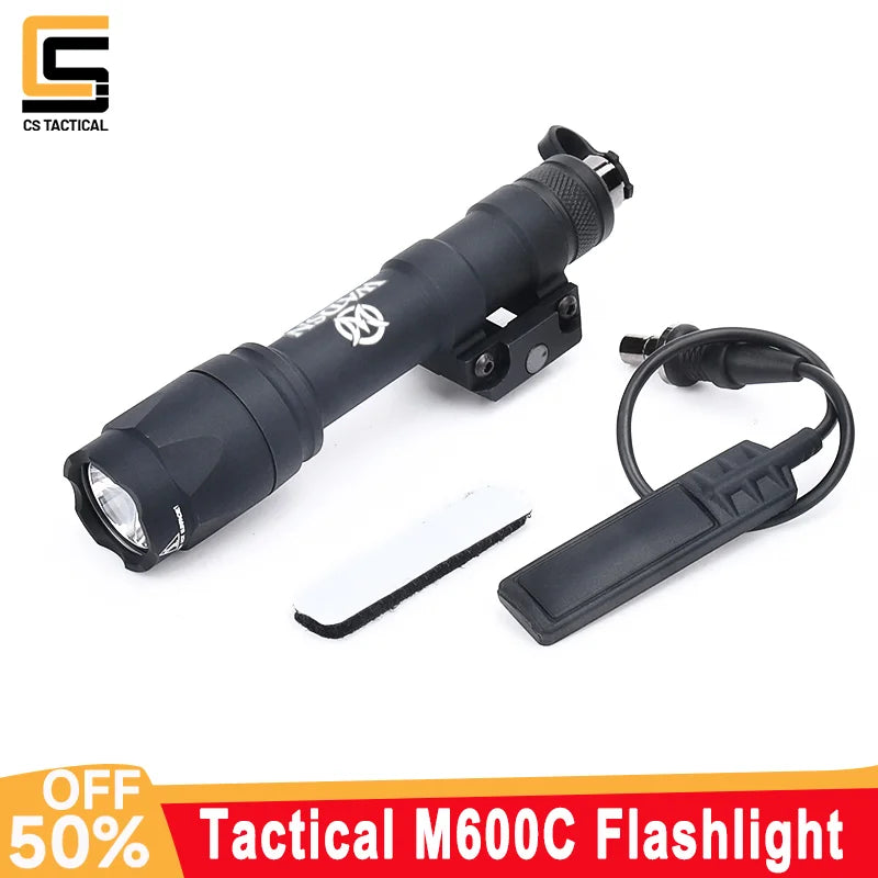Tactical LED Flashlight  Fit 20mm Picatinny Rail