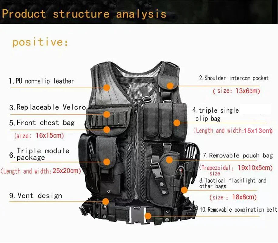 Adjustable Molle Tactical Vest