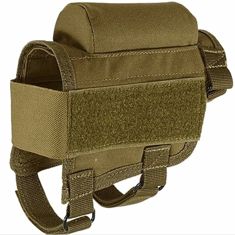 Butt Stock Rifle Cheek Rest Pouch Bullet Holder for Hunting